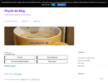 Tablet Screenshot of blog.physik.de